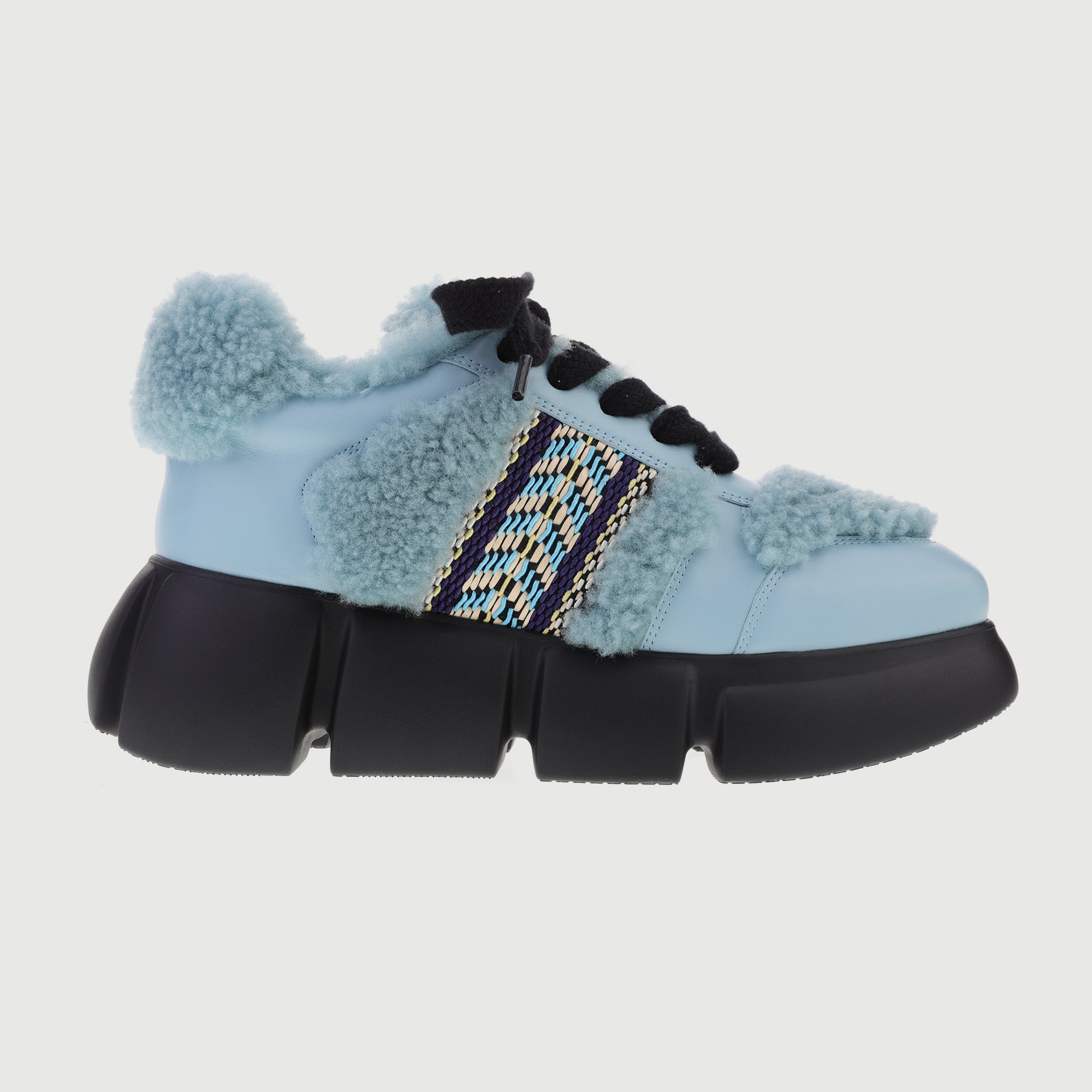 Fluffy Blue Sneaker