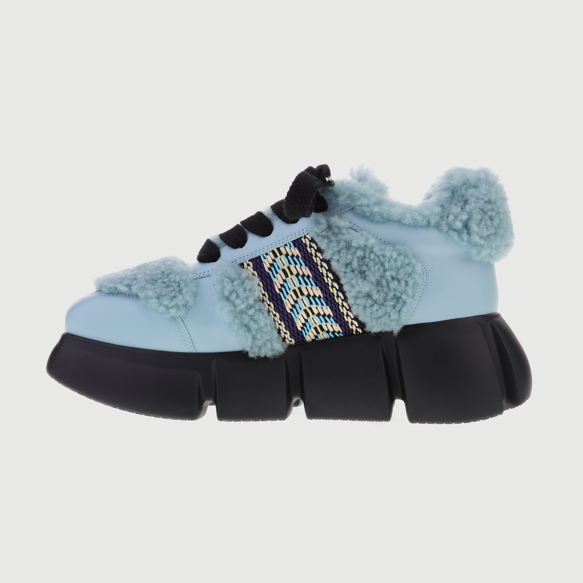 Fluffy Blue Sneaker