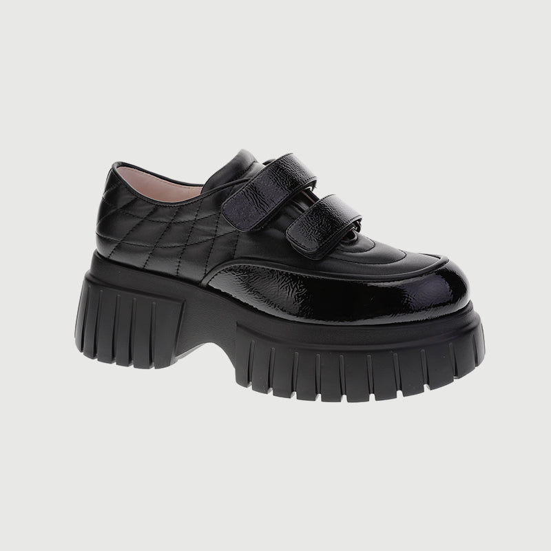 Loafers with Quilted Design and Thick Sole