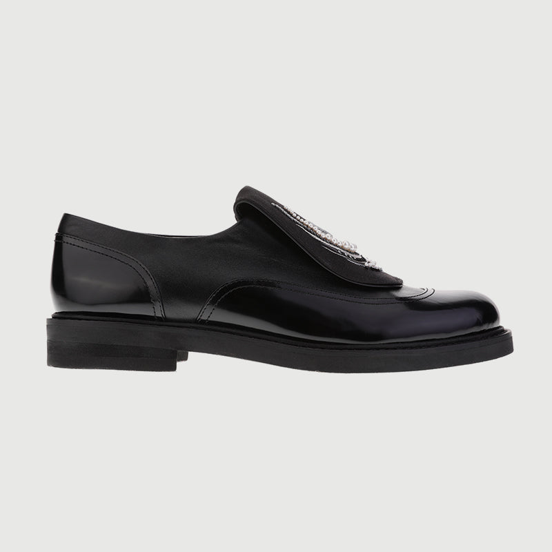 Casual Loafers with Beaded Embroidery