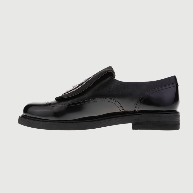 Casual Loafers with Beaded Embroidery