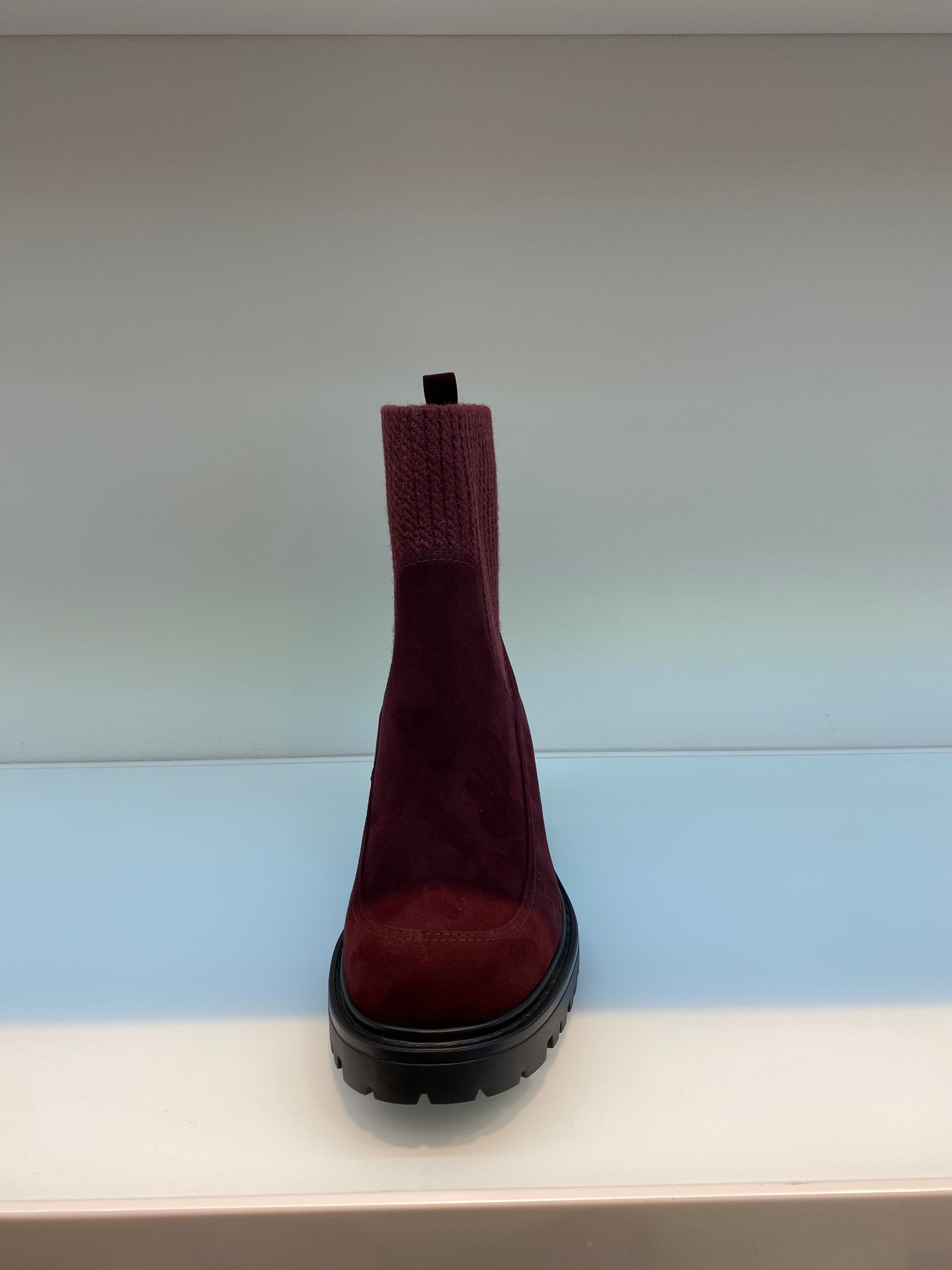 Boot with nappa leather and wool