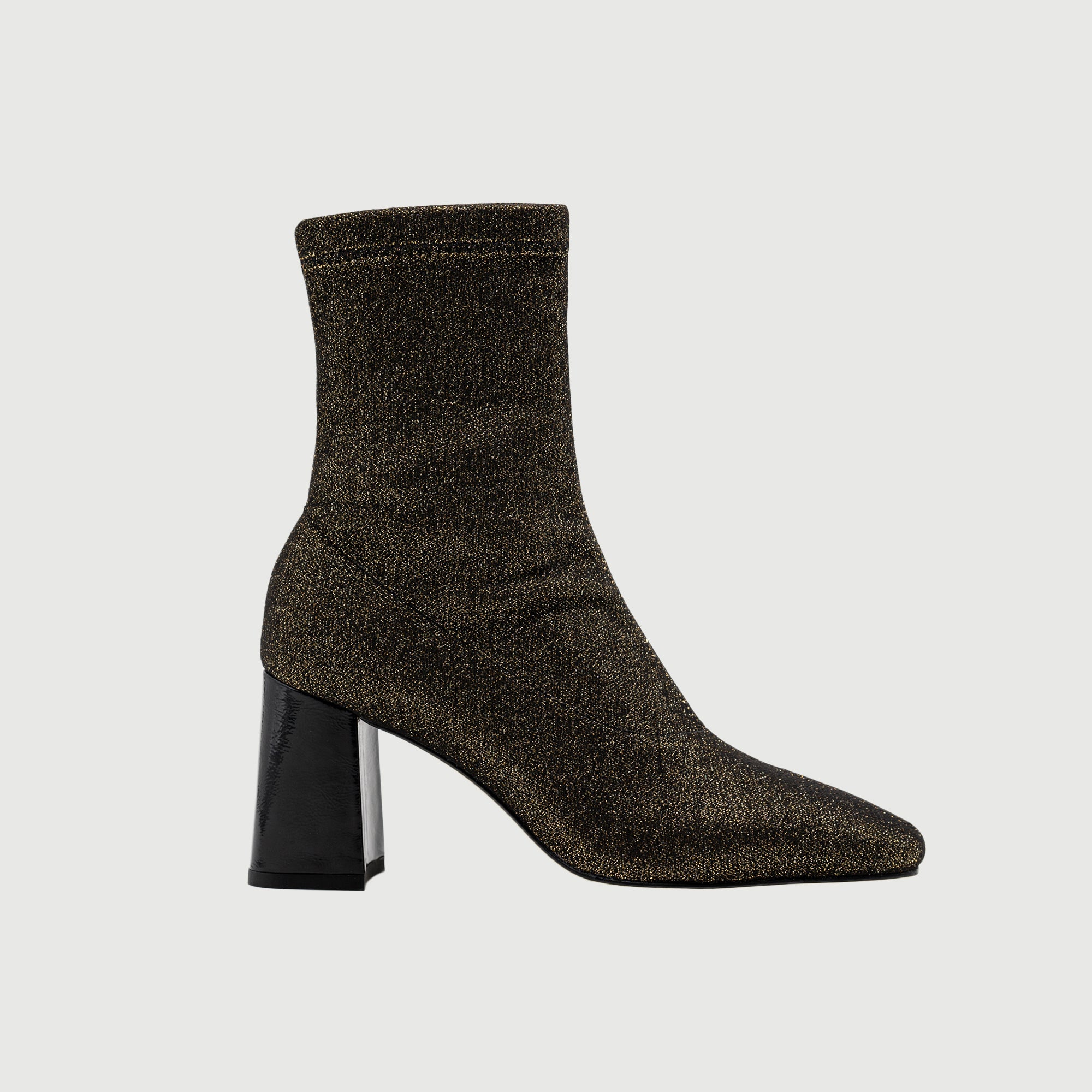 Golden Stretch Ankle Boot