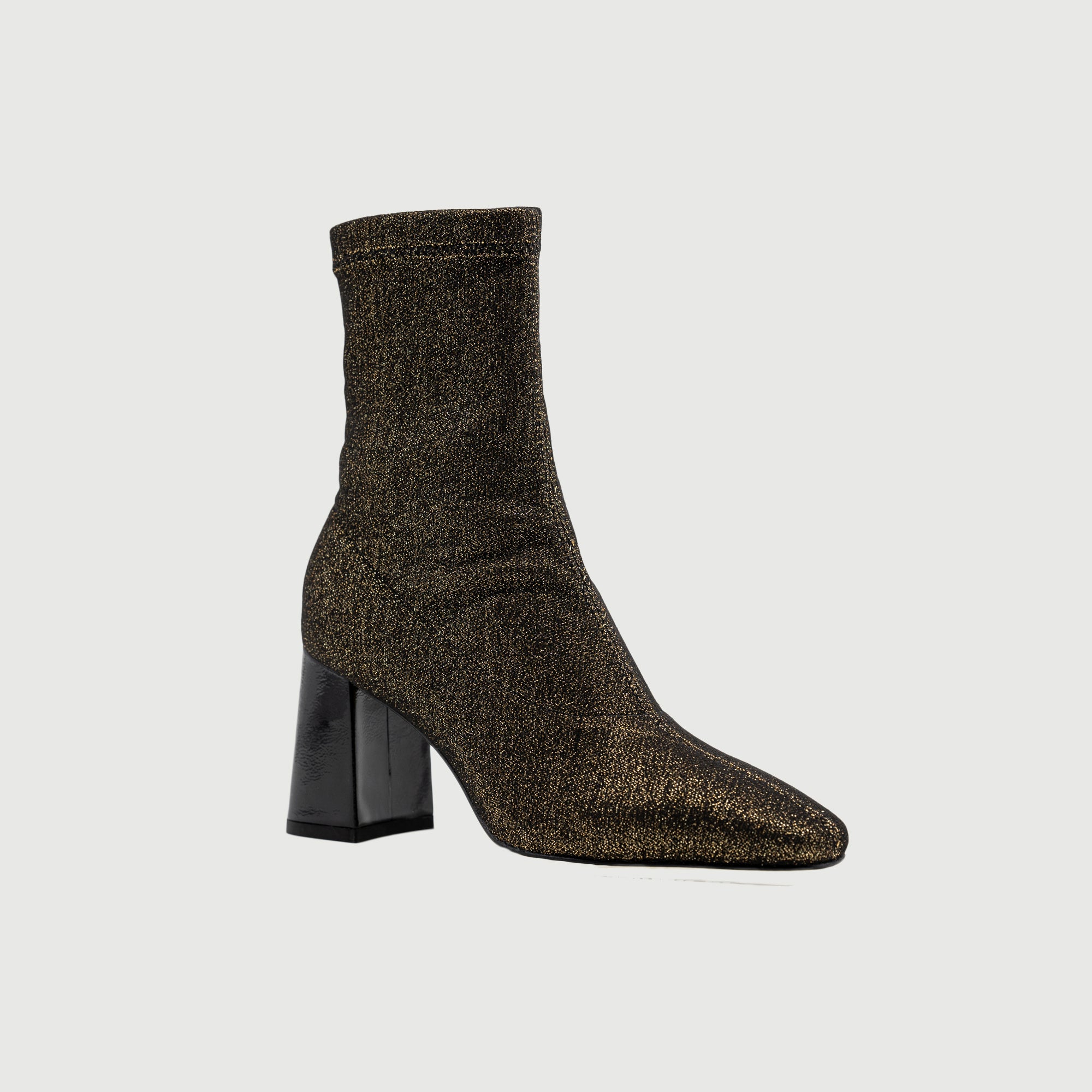 Golden Stretch Ankle Boot